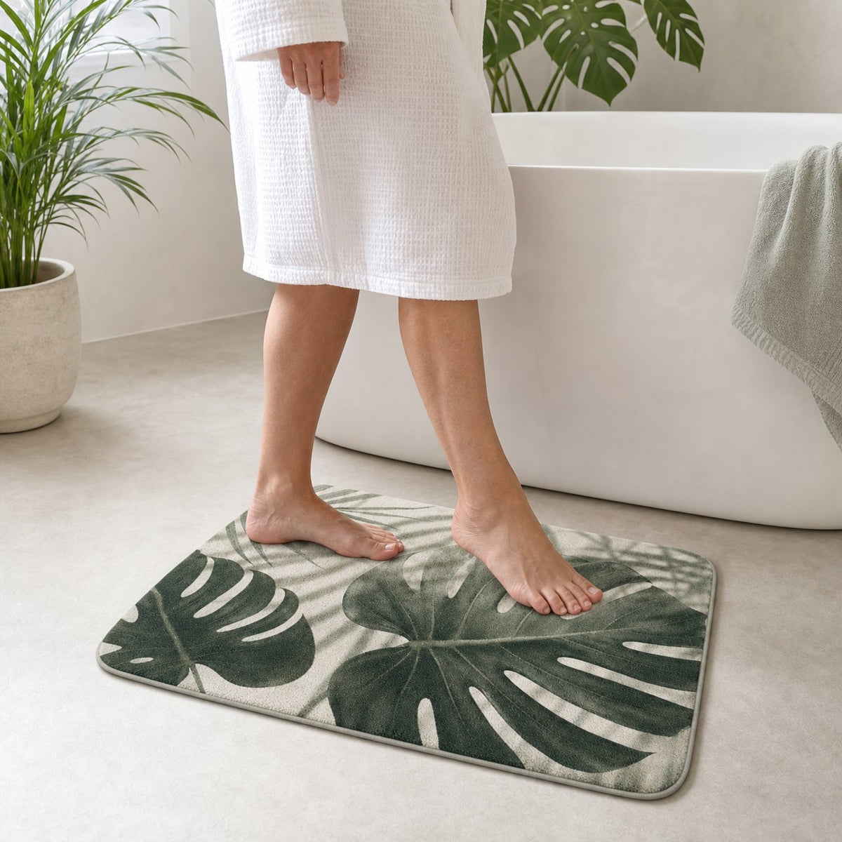 Monstera Shade Bath Mat, image 5