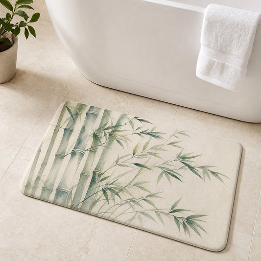 Bamboo Screen Bath Mat, image 1