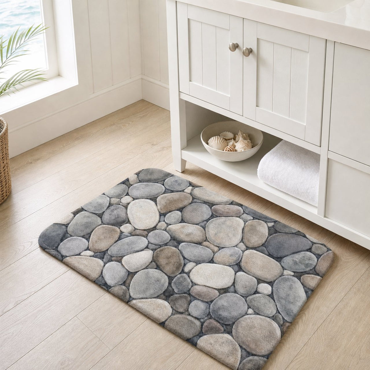 River Pebbles Bath Mat, image 5