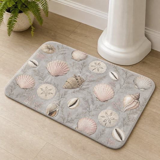 Shell Collection Bath Mat, image 1