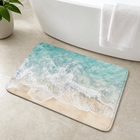 Shoreline Foam Bath Mat, image 1
