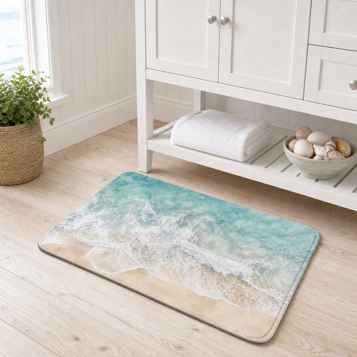 Shoreline Foam Bath Mat, image 5