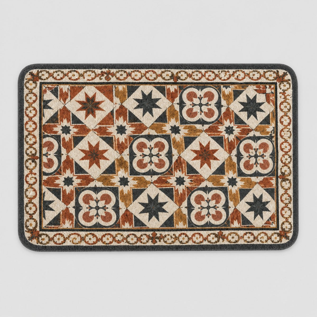Victorian Encaustic Bath Mat, image 2