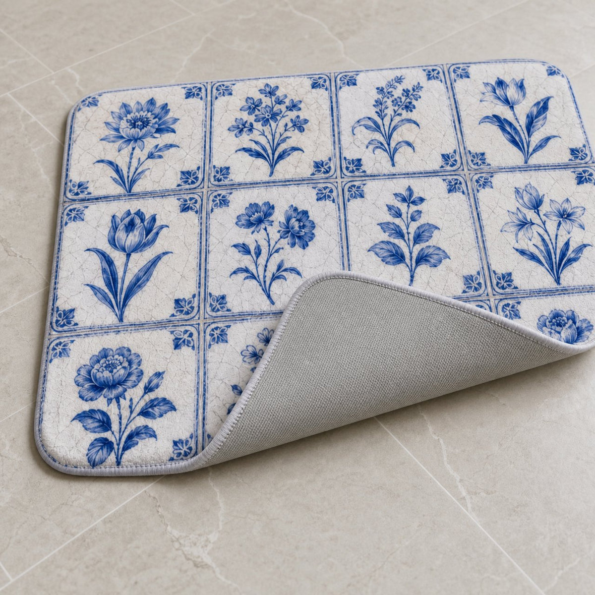 Delft Botanical Bath Mat, image 3