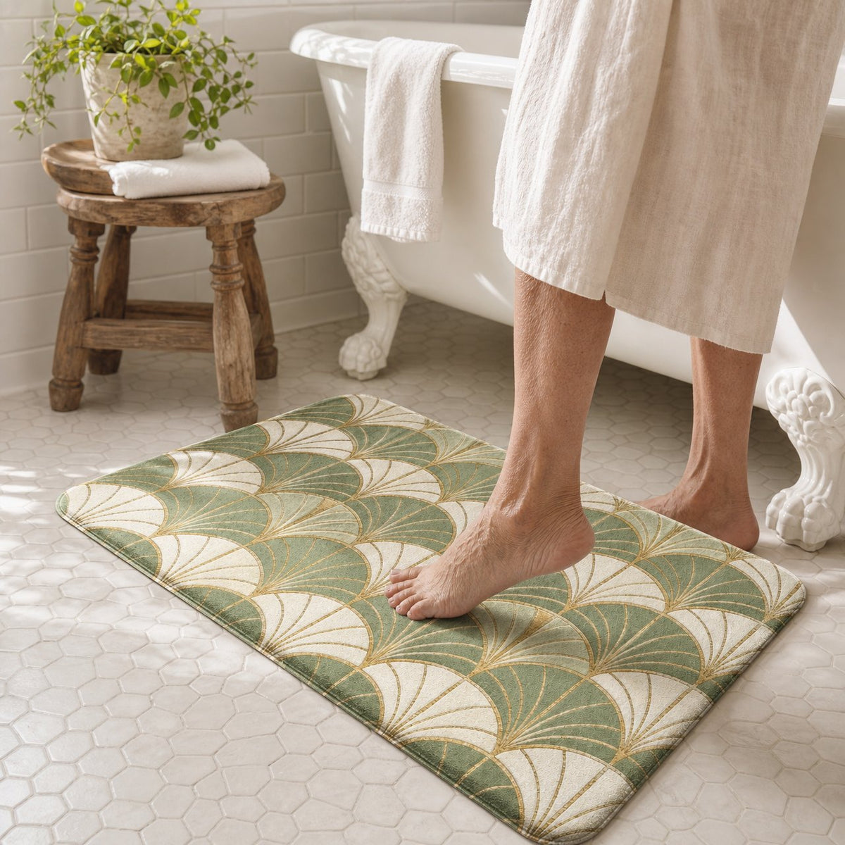 Deco Fan Bath Mat, image 5