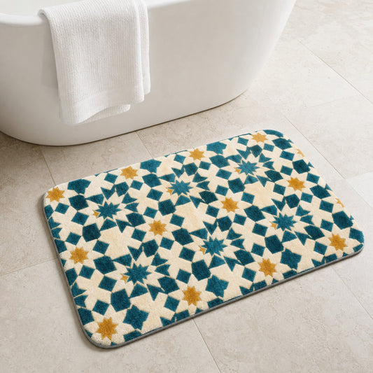 Star and Cross Bath Mat, image 1