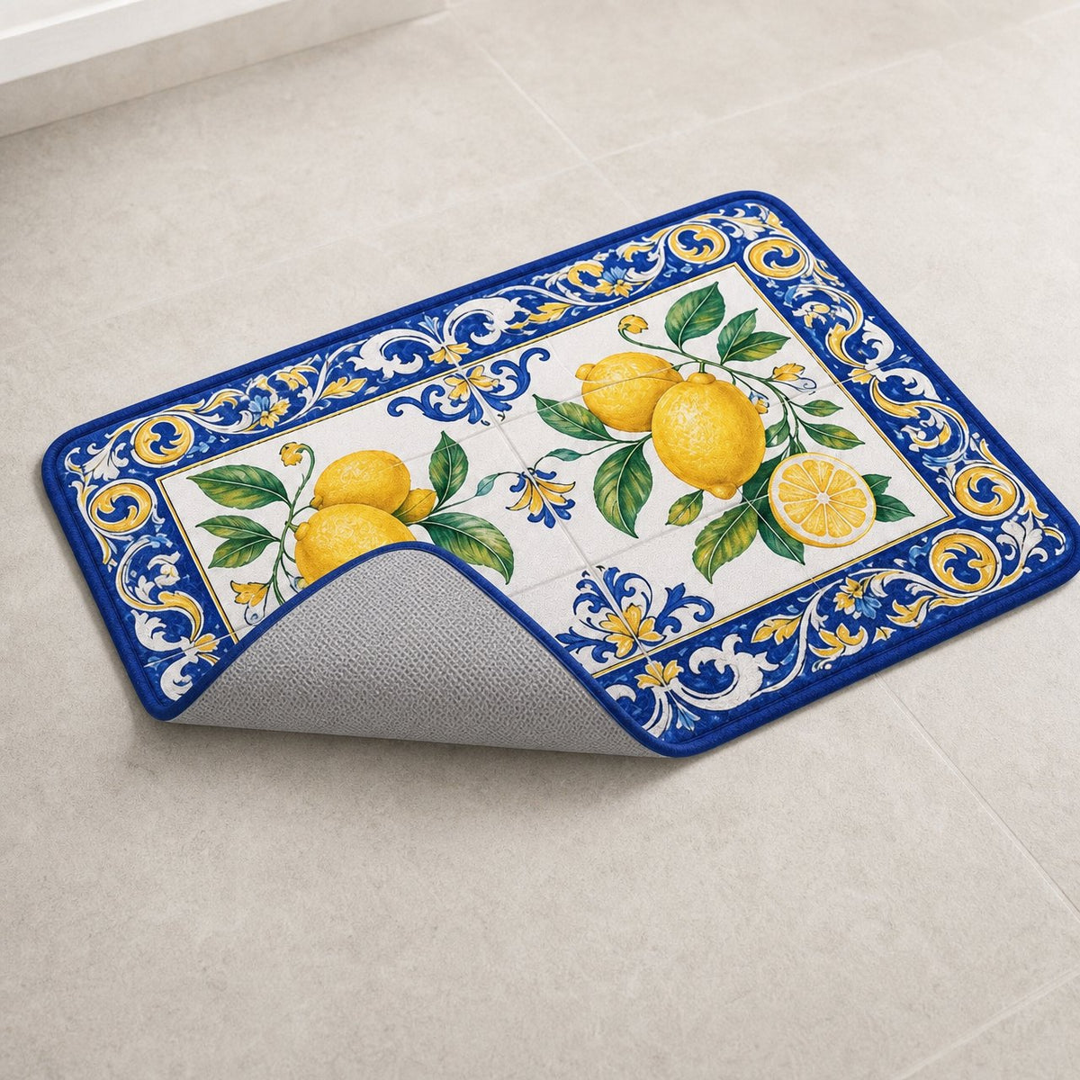 Majolica Lemon Bath Mat, image 3